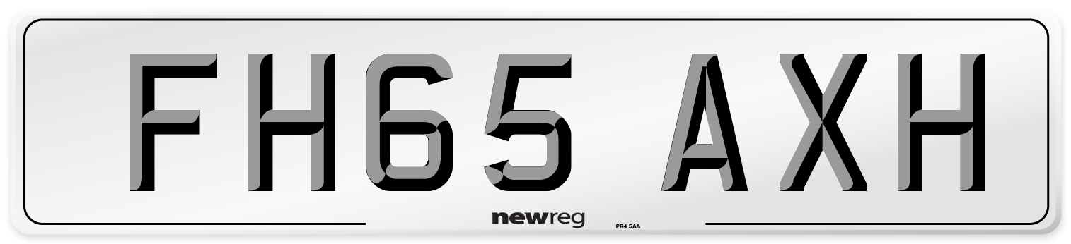FH65 AXH Number Plate from New Reg
